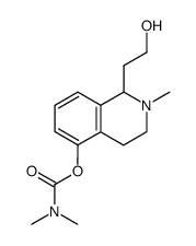 Dimethyl-carbamic acid 1-(2-hydroxy-ethyl)-2-methyl-1,2,3,4-tetrahydro-isoquinolin-5-yl ester结构式