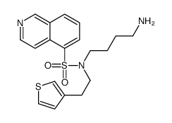 N-(4-aminobutyl)-N-(2-thiophen-3-ylethyl)isoquinoline-5-sulfonamide Structure