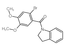 (2-bromo-4,5-dimethoxy-phenyl)-(2,3-dihydroindol-1-yl)methanone picture