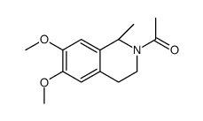 1-[(1S)-6,7-dimethoxy-1-methyl-3,4-dihydro-1H-isoquinolin-2-yl]ethanone Structure