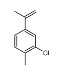 2-chloro-1-methyl-4-prop-1-en-2-ylbenzene结构式