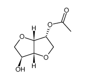(3R,3aR,6S,6aR)-6-hydroxyhexahydrofuro[3,2-b]furan-3-yl acetate Structure
