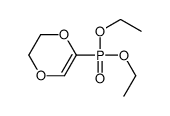 5-diethoxyphosphoryl-2,3-dihydro-1,4-dioxine结构式