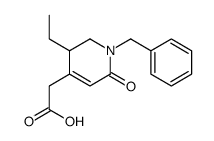 1-benzyl-5-ethyl-1,2,5,6-tetrahydro-2-oxo-4-pyridineacetic acid structure