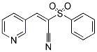 2-(benzenesulfonyl)-3-(pyridin-3-yl)prop-2-enenitrile Structure
