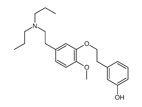 3-[2-[5-[2-(dipropylamino)ethyl]-2-methoxyphenoxy]ethyl]phenol Structure