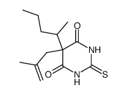 2,3-Dihydro-5-(2-methyl-2-propenyl)-5-(1-methylbutyl)-2-thioxo-4,6(1H,5H)-pyrimidinedione结构式