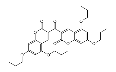 3,3'-carbonylbis(5,7-dipropoxy-2-benzopyrone) structure