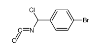 1-bromo-4-(chloro(isocyanato)methyl)benzene结构式