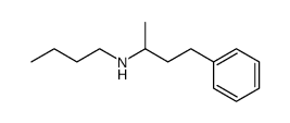 N-butyl-(1-methyl-3-phenyl)propylamine Structure