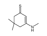 5,5-dimethyl-3-(methylamino)cyclohex-2-ene-1-thione Structure