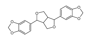 1,4-Bis(1,3-benzodioxole-5-yl)tetrahydro-1H,3H-furo[3,4-c]furan structure