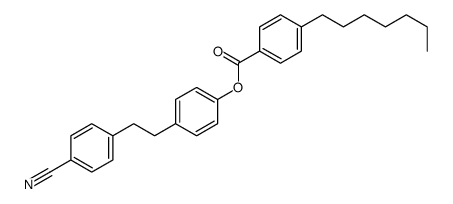 [4-[2-(4-cyanophenyl)ethyl]phenyl] 4-heptylbenzoate结构式