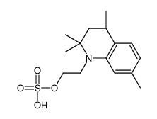 3,4-Dihydro-2,2,4,7-tetramethyl-1(2H)-quinolineethanol hydrogen sulfate Structure