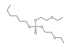1-[bis(2-ethoxyethoxy)phosphorylsulfanyl]hexane Structure