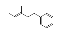 ((E)-3-methyl-pent-3-enyl)-benzene结构式