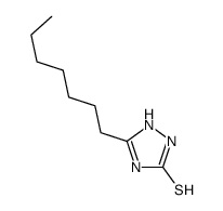 5-heptyl-2,4-dihydro-3H-1,2,4-triazole-3-thione结构式