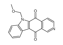 6-(methoxymethyl)-6H-pyrido[4,3-b]carbazole-5,11-dione结构式