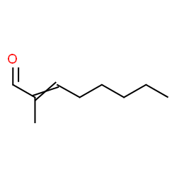 2-methyl-2-octen-1-al结构式