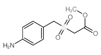 methyl 2-[(4-aminophenyl)methylsulfonyl]acetate结构式