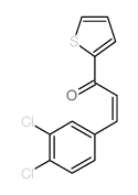 (E)-3-(3,4-dichlorophenyl)-1-thiophen-2-yl-prop-2-en-1-one Structure
