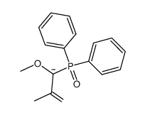 1-(diphenylphosphoryl)-1-methoxy-2-methylprop-2-en-1-ide Structure