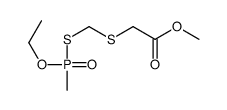 methyl 2-[[ethoxy(methyl)phosphoryl]sulfanylmethylsulfanyl]acetate Structure
