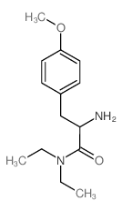 2-amino-N,N-diethyl-3-(4-methoxyphenyl)propanamide结构式