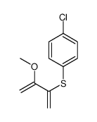 1-chloro-4-(3-methoxybuta-1,3-dien-2-ylsulfanyl)benzene Structure