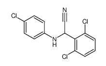 [(4-chlorophenyl)amino](2,6-dichlorophenyl)acetonitrile结构式