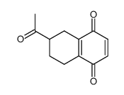 2-Acetyl-1,2,3,4-tetrahydro-5,8-naphthoquinone结构式