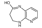 1,3,4,5-四氢-2H-吡啶并[2,3-b][1,4]二氮杂革-2-酮结构式