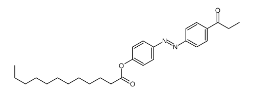 [4-[(4-propanoylphenyl)diazenyl]phenyl] dodecanoate Structure