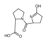 (2S)-1-[(2S)-5-oxopyrrolidine-2-carbonyl]pyrrolidine-2-carboxylic acid Structure