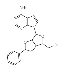 [2-(6-aminopurin-9-yl)-7-phenyl-3,6,8-trioxabicyclo[3.3.0]oct-4-yl]methanol结构式