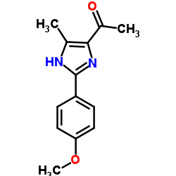 1-[2-(4-Methoxyphenyl)-4-methyl-1H-imidazol-5-yl]ethanone结构式