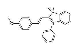 2-[2-(4-methoxyphenyl)ethenyl]-3,3-dimethyl-1-phenylindol-1-ium Structure