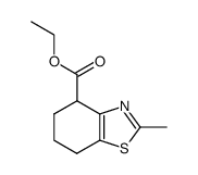 ethyl 2-methyl-4,5,6,7-tetrahydro-1,3-benzothiazole-4-carboxylate结构式