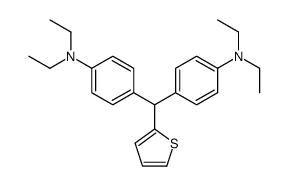 4-[[4-(diethylamino)phenyl]-thiophen-2-ylmethyl]-N,N-diethylaniline结构式