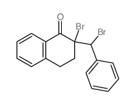 2-bromo-2-(bromo-phenyl-methyl)tetralin-1-one Structure