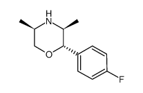 Morpholine, 2-(4-fluorophenyl)-3,5-dimethyl-, [2S-(2alpha,3ba,5ba)]- (9CI)结构式