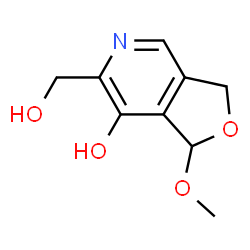 Furo[3,4-c]pyridine-6-methanol, 1,3-dihydro-7-hydroxy-1-methoxy- (9CI) picture