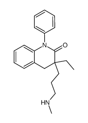 3-ethyl-3-(3-methylamino-propyl)-1-phenyl-3,4-dihydro-1H-quinolin- 2-one结构式