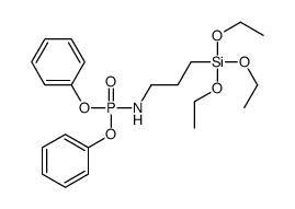 N-diphenoxyphosphoryl-3-triethoxysilylpropan-1-amine结构式
