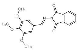 2-[(3,4,5-trimethoxyphenyl)methylideneamino]isoindole-1,3-dione结构式