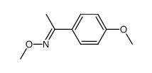 o-methyl 4-methoxyacetophenone oxime Structure