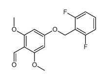 4-[(2,6-difluorophenyl)methoxy]-2,6-dimethoxybenzaldehyde结构式