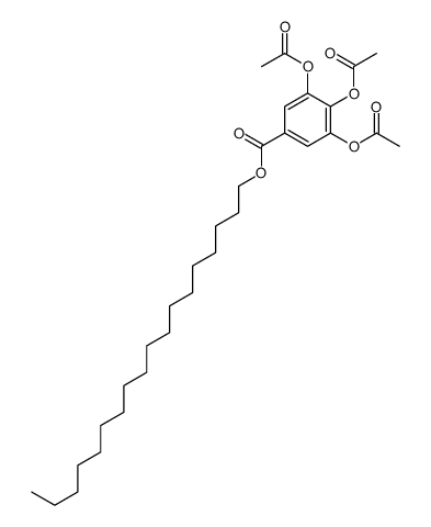 octadecyl 3,4,5-triacetyloxybenzoate结构式