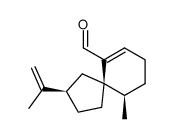 2-Isopropenyl-6-formyl-10-methyl-spiro<4,5>dec-6-ene Structure