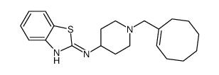 N-[1-(cycloocten-1-ylmethyl)piperidin-4-yl]-1,3-benzothiazol-2-amine结构式